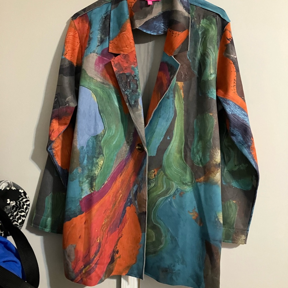 Colorful Abstract Women's Blazer